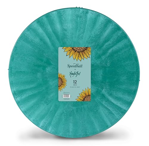 Speedball 12 Inch Round Universal Pottery Wheel Bat Teal Special Edition Color for Ceramics and Clay Work