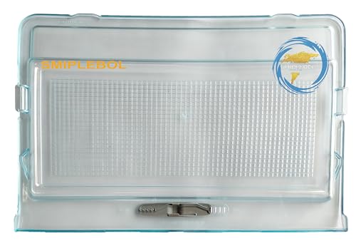 Image of SMIPLEBOL - The Best Is Here Fridge Vegetable Box Cover /Crisper Glass Lid Compatible for LG Double Door Regrigerator (Part NO: 3550JF1001), Transparent