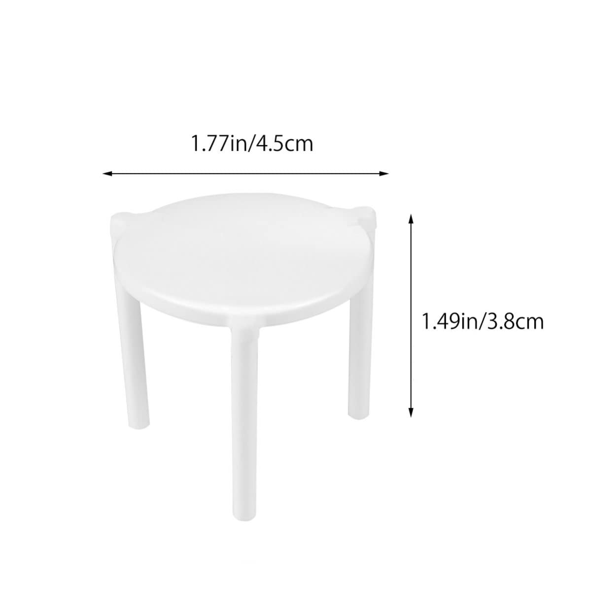 HOLIDYOYO Pizza Storage Container Tripod White Plastic Tripod Stands for Easy Neat Storage