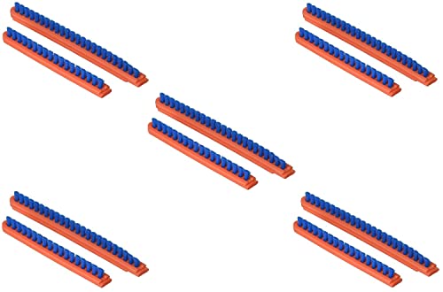 5 Sets Replacement Part for Eureka Sanitaire Brush Roll Bristle Strip Inserts Orange Blue Compare to Part 52282A-4