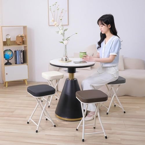 Tabouret de bar pliant gris pour petits espaces et dortoirs