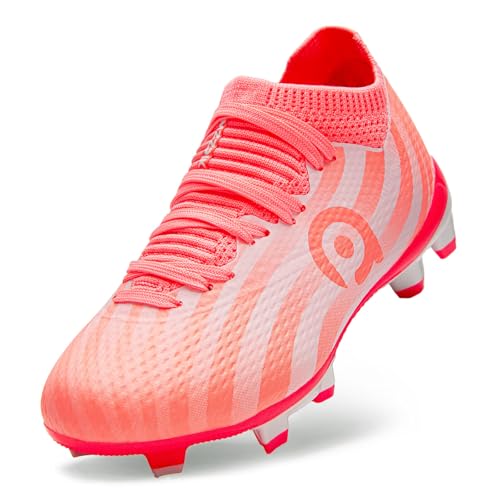 AMZZPIK Kids Soccer Cleats for Little/Big Kid Size 11C-6Y Youth Professional Cleat for Boys and Girls