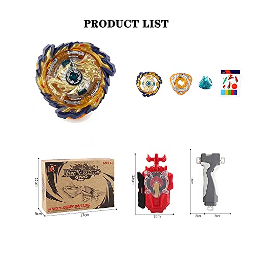 Conjunto Bey Burst Blade Turbo, Conjunto de Brinquedos Estereoscópicos 4D Spinning Tops, Conjunto de