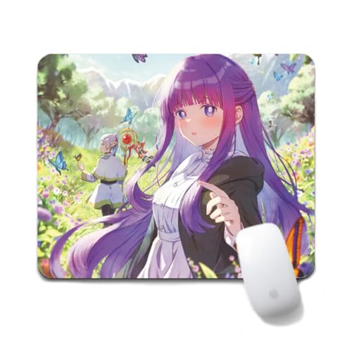 Dongsea Frieren Remote Anime Alfombrilla de ratón – 20 x 24 cm (7,8 x 9,4 pulgadas) – Superficie ultra lisa y goma antideslizante para PC, portátil y juegos (2)