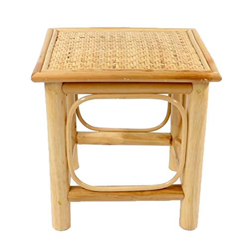 Tabouret en rotin et bois de qualité supérieure, finition Style B - 2