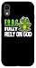 iPhone XR Cool F.R.O.G. Fully Rely On God | Funny Christian Faith Gift Case
