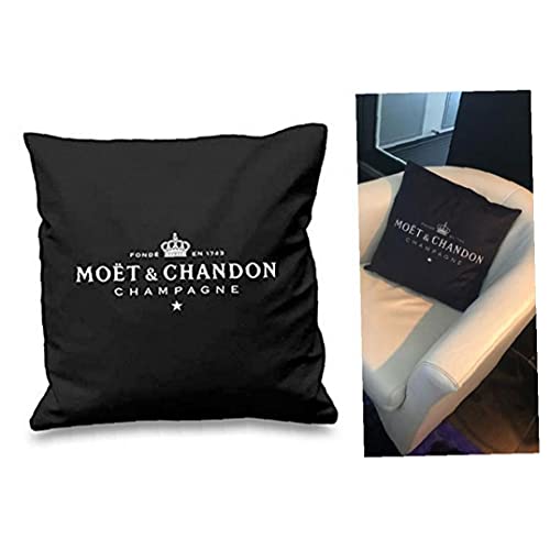 45x45cm Zwart Katoen Zwart Fluwelen Letters Print Kussen Cover Zachte Gooi Kussensloop - Afbeelding 3