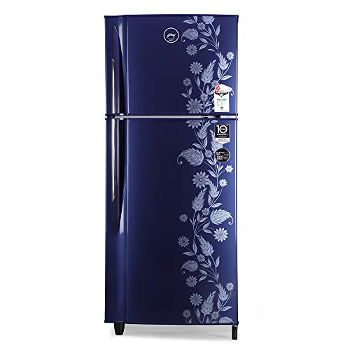 Best Refrigerator Under 20000 In India 10 Godrej 236 L 2 Star Inverter Frost Free Double Door Refrigerator with Jumbo Vegetable Tray (RF EON 236B 25 HI RY DR - Blue, 2022 Model)