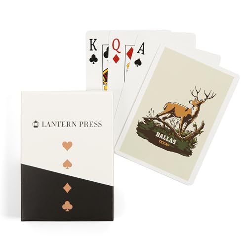 Lantern Press Dallas Texas Baraja de Póker 52 Cartas