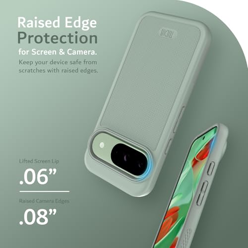 Image of TUDIA MergeGrip [Magsafe Compatible] for Pixel 9 & 9 Pro Case - Green Lily
