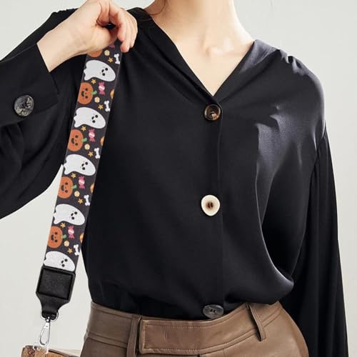 Image of Adjustable Purse Strap for Women, Crossbody Wide Handbag Strap Replacement, Sturdy Bag Strap with Silver Hardware