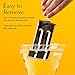 Stainless Steel Popsicle Maker. Kids Easy Popsicles Molds Set. 6 BPA Free Square Edge Popsicle Molds + Ice Pop Mold Tray & Leak-Proof Silicone Seals. Fast Freezing Ice Cream Popcical Makers by Kitzini