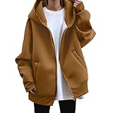 [1/2plus] [ニブンノイチプラス] パーカー ジップ アップ ハイ ネック フード ジッパー ボア レディース (XXL, キャメル)