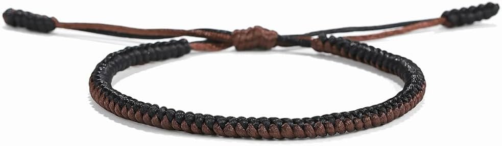 Mixed Color Tibetan String Bracelet Handmade Braided Knot Buddhist Kabbalah Protection Bracelets for Women Men Lucky Jewelry Gifts