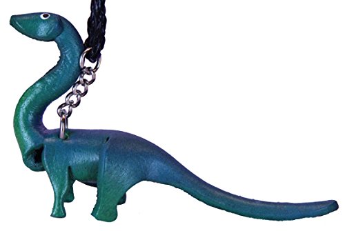 Leather Necklace Charms - Brachiosaurus - Hand Stamped Animal Gifts