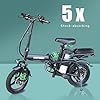 VeloTek 14" Compact Electric Bike, 20 MPH, Dual Disc Brake, Portable and Comfort, Foldable E-Bike for Adults (15A) #4