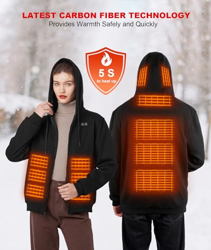 Wodesid RTPB-013 Heated Hoodie With Battery Pack 10000Mah Rechargeable thumb #4