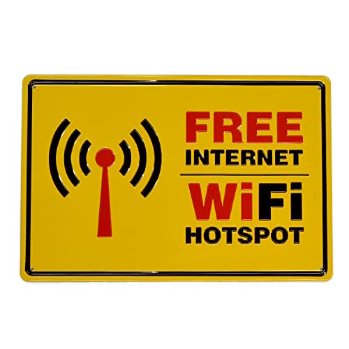 【USA アメリカン デザイン】FREE WIFI サインボード 看板 店舗 車庫 バイク ガレージ おしゃれ ビンテージ バイカー インテリア ; AVSB-519