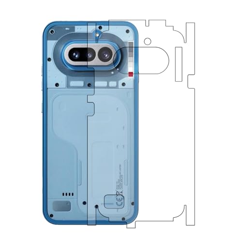 Image of Compatible For Nothing Phone 4a | Unbreakable 4 layer Transparent Hydrogel Membrane (NOT GLASS) Back Screen Guard Protector (Scratchproof /Self Healing) (Coverage-Side+Back) (Matte)