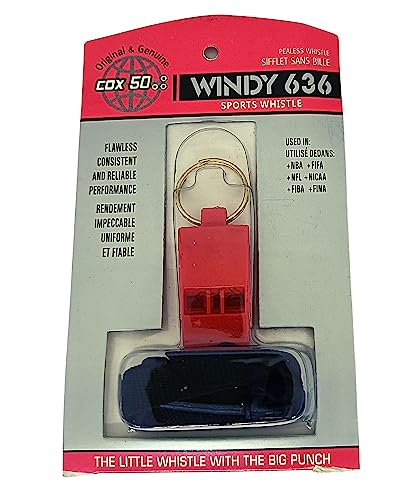 Image of RightCare Windy 636 Sports and Training Pea Less Whistles- Used by Professionals (Pack of 4)-Red