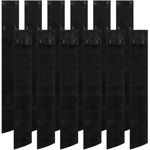Fanfanwin 12 Pcs Football Towel Thin Sports Towel with Buttons Football Accessories Drip Streamer...