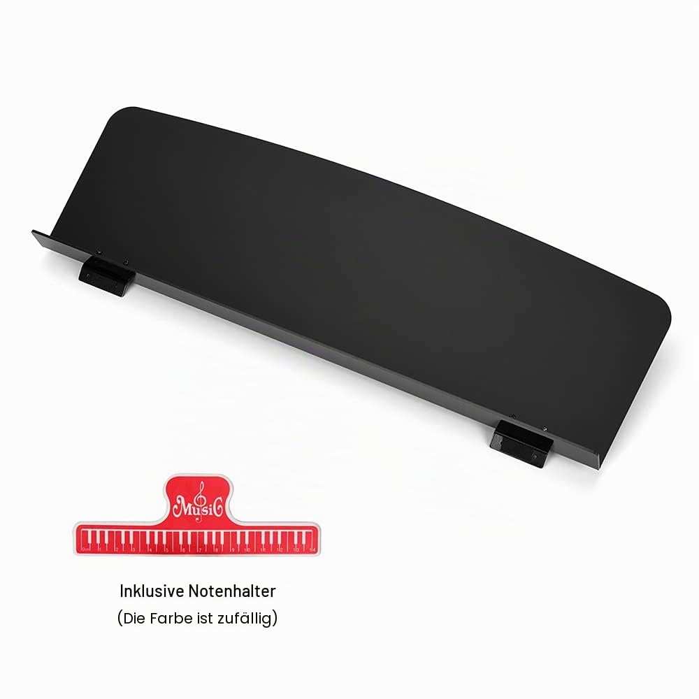 Notenbuchständer für Tastatur, Notenständer, kompatibel mit Casio Roland Yamaha P35 P45 P48 P105 P115 P121 P125 P128 KB PSR YPT EW NP KBP DGX Serie Digitalpianos Keyboards (mattschwarz)