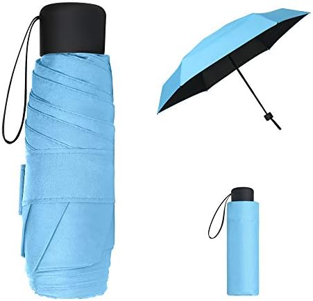 Wicloon składany parasol, parasol przeciwsłoneczny, mini parasol kieszonkowy, lekki i kompaktowy parasol przeciwsłoneczny, idealny do różnych aktywności na świeżym powietrzu