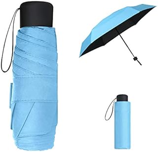 Wicloon składany parasol, parasol przeciwsłoneczny, mini parasol kieszonkowy, lekki i kompaktowy parasol przeciwsłoneczny, idealny do różnych aktywności na świeżym powietrzu