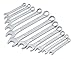 Titan 17328 11-Piece Metric Raised Panel Combination Wrench Set