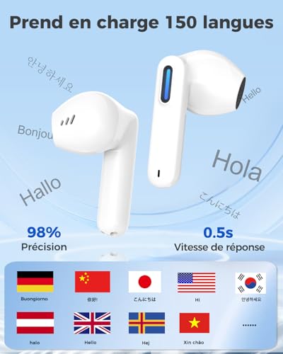 Écouteur Traducteur Instantané IA, Comprendre 150 Langues sans Effort - 3