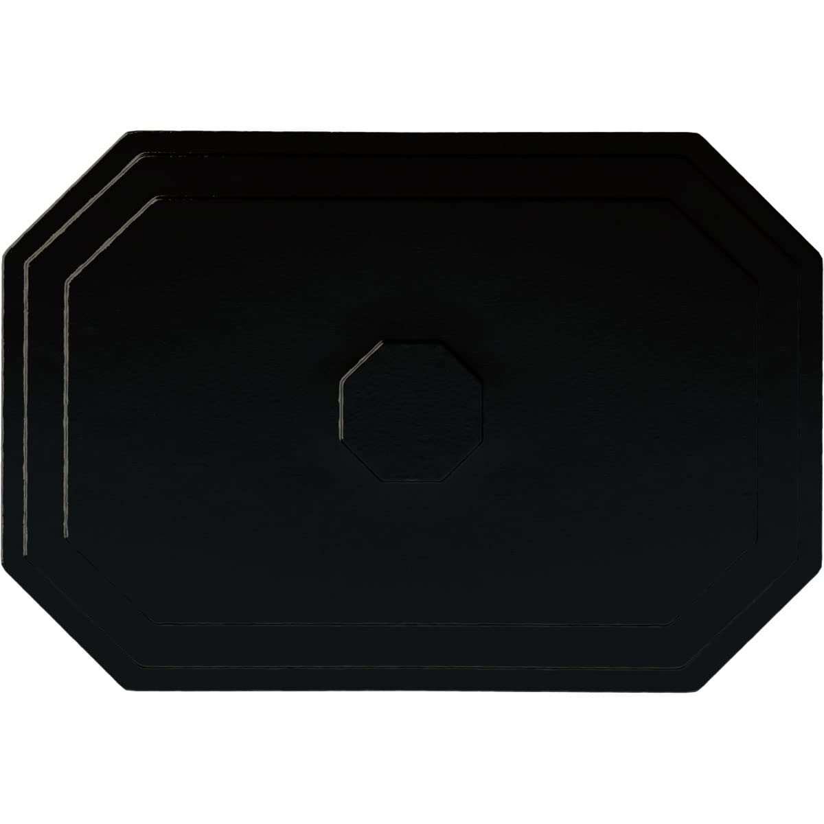 Ekena Millwork CM25FEBPS 25-1/4" x 17-1/4" x 1-3/4" Felix Ceiling Medallion, Black Pearl