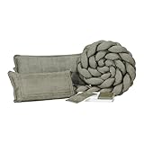 Kit Berco Slim Linho Verde Musgo 06 Peças