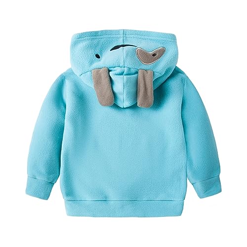 Image of Mud Kingdom Fleece Hoodies Jacket for Boys Girls Full Zipper Long Sleeve Happy Halloween