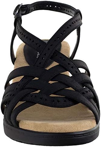 Easy Street Women's Heeled Sandal, Black, 7.5 | Image 4