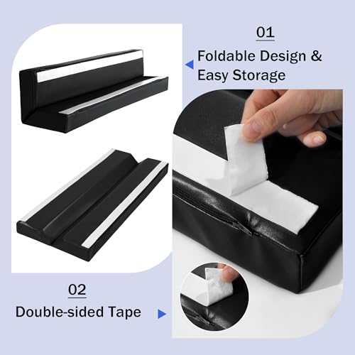 Image of ROYALAY Wall Corner Guard, Heavy Duty Corner Protectors for Safety, Foam Basketball Court, Waterproof 2 Sides Corner Pad for Gyms, Basketball Court, Playrooms, Garages, Black