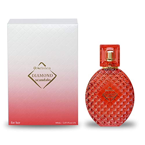 Aristea Perfume para mujer Diamond Scandalo, Eau de Parfum para mujer, fragancia floral chypre, 60 ml