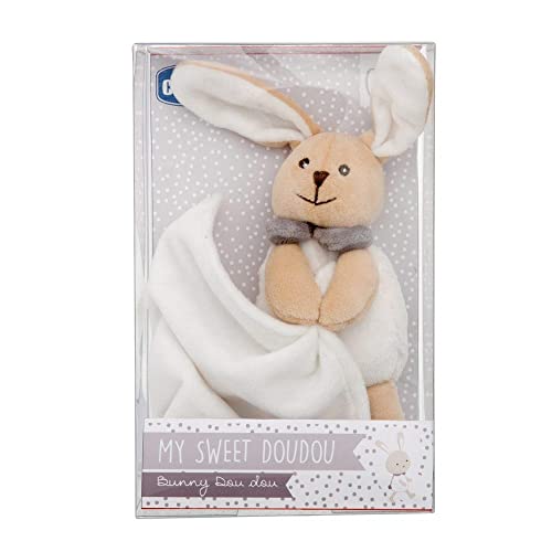 Chicco Doudou Lapin Mouchoir Jouet My Sweet Doudou Jouet pour Bébé Marionnette lapin en velours doux couleur neutre Idée Cadeau de Naissance Fille et Garçon et plus - vue 3