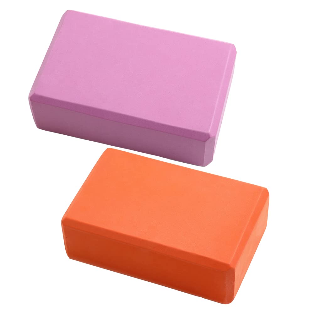 2Pcs Eva Gym Blocks Foam Brick Training Exercise Fitness Equipment Dance Yoga Auxiliary Tool Stretching Body Shaping Yoga Blocks