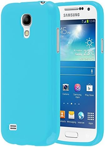 Cadorabo Case Compatible with Samsung Galaxy S4 Mini in Jelly Light Blue - Shockproof and Scratch Resistant TPU Silicone Cover - Ultra Slim Protective Gel Shell Bumper Back Skin
