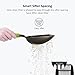 WePet Cat Litter Scoop, Non-Stick Plated Aluminum Alloy Sifter, Kitty Durable Metal Scooper, Deep Shovel, Long Handle, Kitten Pooper Lifter, Size Large, Coated Black Body with Green Handle