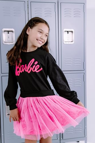 Barbie Girls French Terry Dress Toddler to Big Kid2