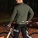 EFGETD Cycling Jackets Men Winter Windproof Thermal Fleece Coat Reflective Long Sleeved for Cycling, Climbing, Hiking(Green,XXX-Large)