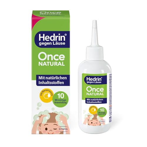 Hedrin gegen Läuse Once Natural Lösung 10 minütige Anwendung, 100 ml Lösung