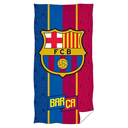 PSG Serviette de Bain Drap de Plage Coton FC Barcelone Barça Messi Suarez