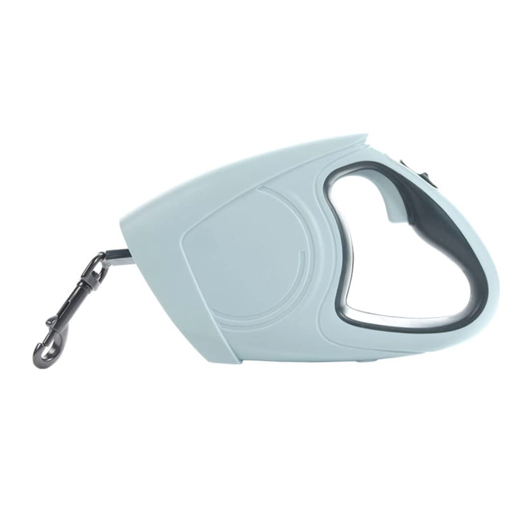 Correa Extensible para Perros, Correa retráctil Fuerte para Perros para Caminar, Correr, Entrenar, se extiende hasta 5 m con Verde Claro