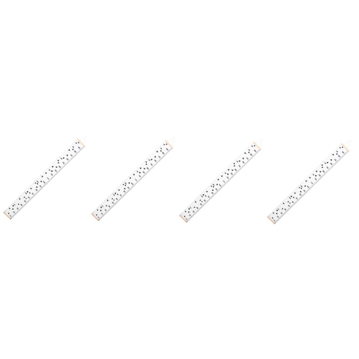 Cabilock 4 Piezas Gráfico de Altura Infantil Colgante Medidor de Crecimiento Pared para Decoración de Habitaciones de Altura y Seguimiento del Crecimiento Infantiles