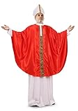 Catholic Bishop Costume, pope costume,Red and White Papal Robe with Mitre Hat, Adult Religious Ceremonial Outfit