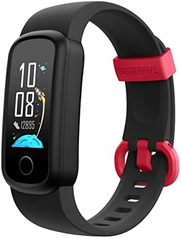 BIGGERFIVE Vigor Kids Fitness Tracker for Girls Boys Ages 5-15, Kids Watch with IP68 Waterproof, Pedometer, Kids Activity Tracker with Heart Rate Sleep Monitor, Calorie Step Counter Watch