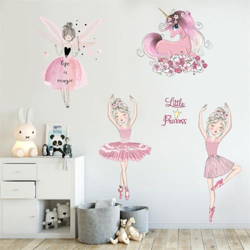 Vinilo Decorativo con Diseño de Niña Bailarina Rosa miniatura 4