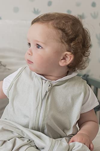 molis&co. Babyslaapzak met voeten. 0,5 TOG. Maat: 80 cm. Ideaal voor de zomer. Zinnia. 100% katoen (Oeko-Tex 100). - Afbeelding 3